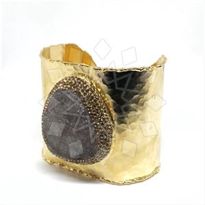 Fashion Gem and Crystals Cuff Bracelets