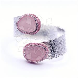 Fashion Gem and Crystals Cuff Bracelets