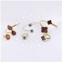 Fashion Gem and Crystals Ring Bracelet Sets