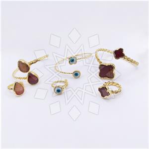 Fashion Gem and Crystals Ring Bracelet Sets