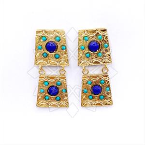 Fashion Handmade Artisan Brass  Statement Earring