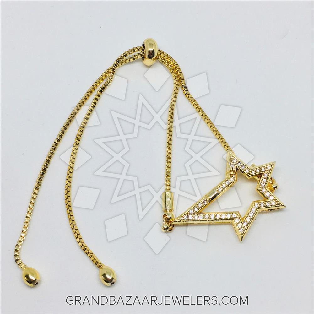 Customize & Buy Fashion Moon and Stars Adjustable Bracelet Bracelets Online  at Grand Bazaar Jewelers - GBJ3BR16254-1