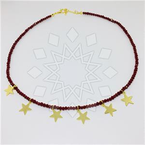 Fashion Moon and Stars Beaded Necklace