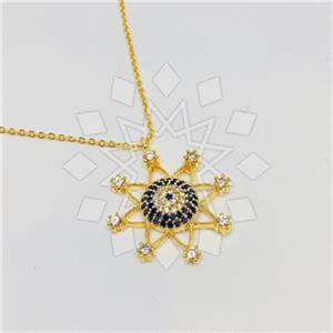 Fashion Moon and Stars Pendant Necklace