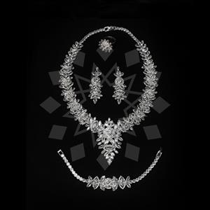 Fashion Ring Earring Necklace Bracelet Sets