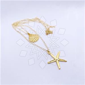 Fashion Sea and Shell Sea Pendant Necklace