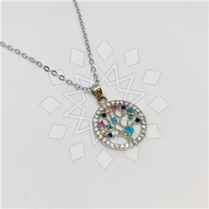 Fashion Tree and Leaf Pendant Necklace
