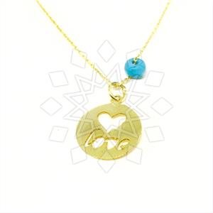 Turkish Gold Heart Pendant Necklace