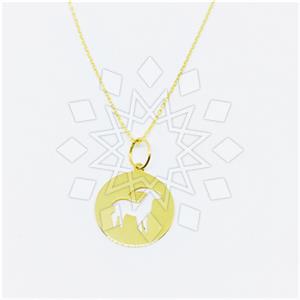 Turkish Gold Zodiac Pendant Necklace