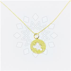 Turkish Gold Zodiac Pendant Necklace