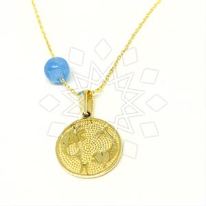 Turkish Gold Zodiac Pendant Necklace
