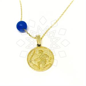 Turkish Gold Zodiac Pendant Necklace