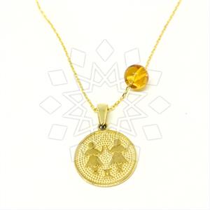 Turkish Gold Zodiac Pendant Necklace