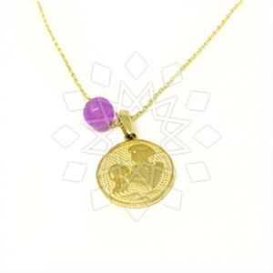 Turkish Gold Zodiac Pendant Necklace