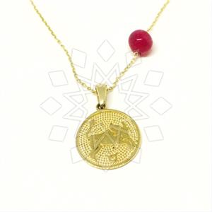 Turkish Gold Zodiac Pendant Necklace