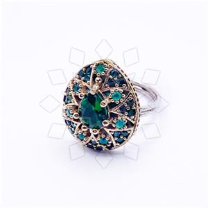 Turkish Silver Cocktail Fantasy Rings