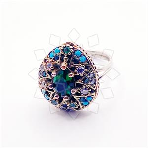 Turkish Silver Cocktail Fantasy Rings