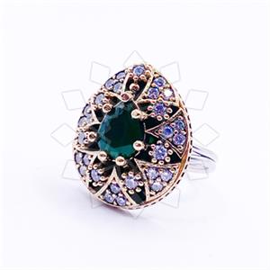 Turkish Silver Cocktail Fantasy Rings