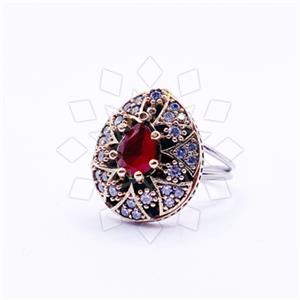 Turkish Silver Cocktail Fantasy Rings