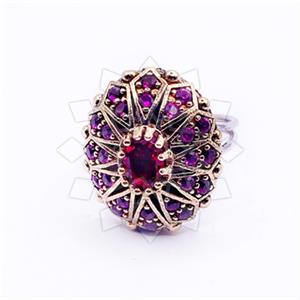 Turkish Silver Cocktail Fantasy Rings