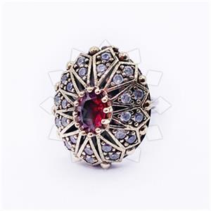 Turkish Silver Cocktail Fantasy Rings