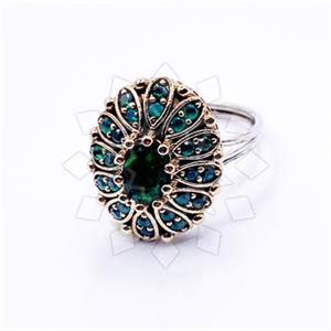 Turkish Silver Cocktail Fantasy Rings