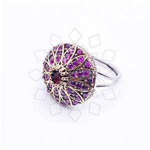 Turkish Silver Cocktail Fantasy Rings