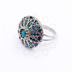 Turkish Silver Cocktail Fantasy Rings