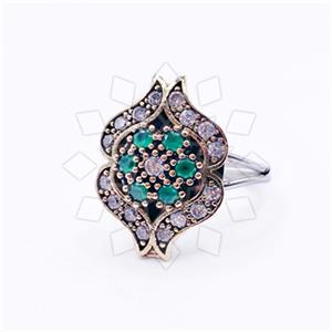 Turkish Silver Cocktail Fantasy Rings