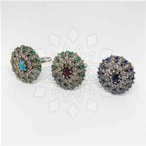 Turkish Silver Cocktail Rings