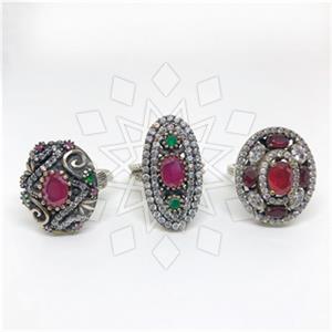 Turkish Silver Cocktail Rings