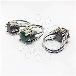 Turkish Silver Cocktail Rings 3 Pieces