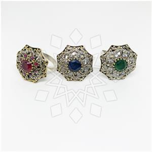 Turkish Silver Cocktail Rings