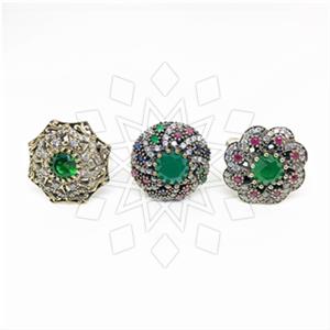 Turkish Silver Cocktail Rings