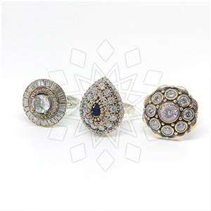 Turkish Silver Cocktail Rings