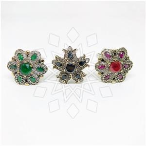 Turkish Silver Cocktail Rings