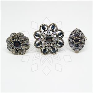 Turkish Silver Cocktail Rings