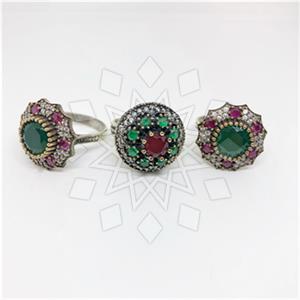 Turkish Silver Cocktail Rings