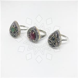Turkish Silver Cocktail Rings