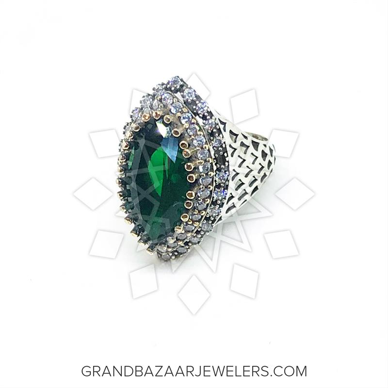Customize & Buy Turkish Silver Cocktail Rings Online at Grand Bazaar  Jewelers - GBJ4RG18035-1