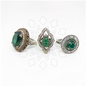 Turkish Silver Large Bold Cocktail Rings
