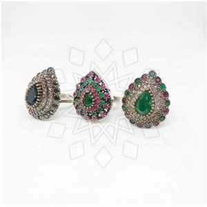 Turkish Silver Large Bold Cocktail Rings