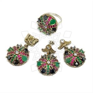 Turkish Silver Ring Earring Pendant Sets