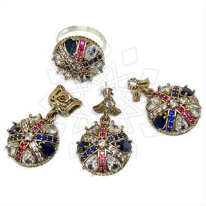 Turkish Silver Ring Earring Pendant Sets