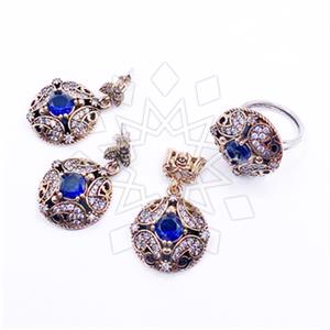 Turkish Silver Ring Earring Pendant Sets