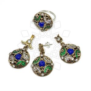Turkish Silver Ring Earring Pendant Sets