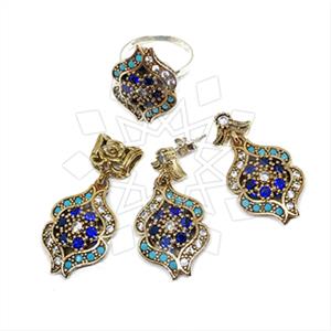 Turkish Silver Ring Earring Pendant Sets