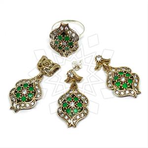 Turkish Silver Ring Earring Pendant Sets