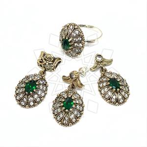 Turkish Silver Ring Earring Pendant Sets