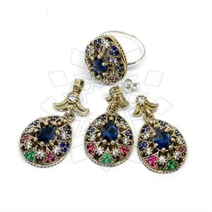 Turkish Silver Ring Earring Pendant Sets
